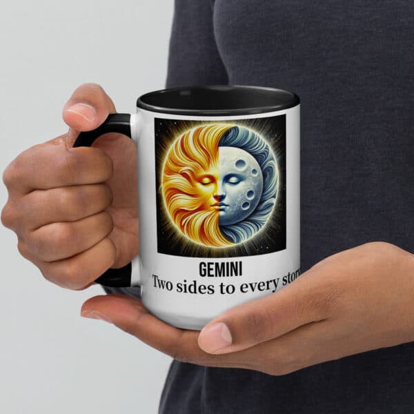 Gemini Two Sides to Every Story Mug with Color Inside