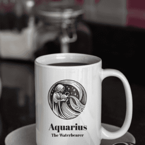 Aquarius Water Bearer Mug with Color Inside