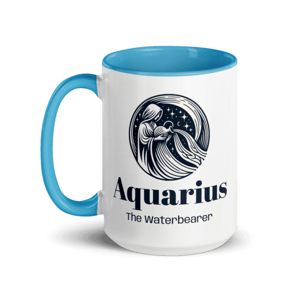 Aquarius Water Bearer Mug with Color Inside - Image 5