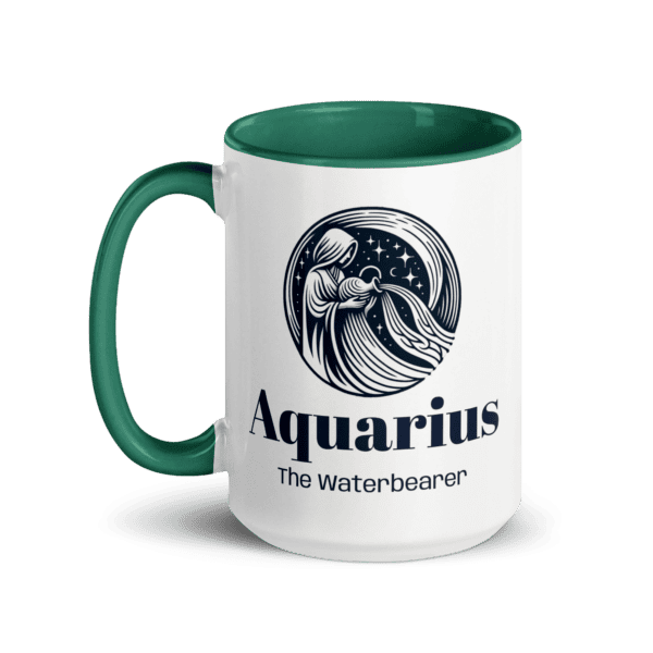 Aquarius Water Bearer Mug with Color Inside - Image 4