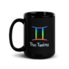 Gemini Black Glossy Mug