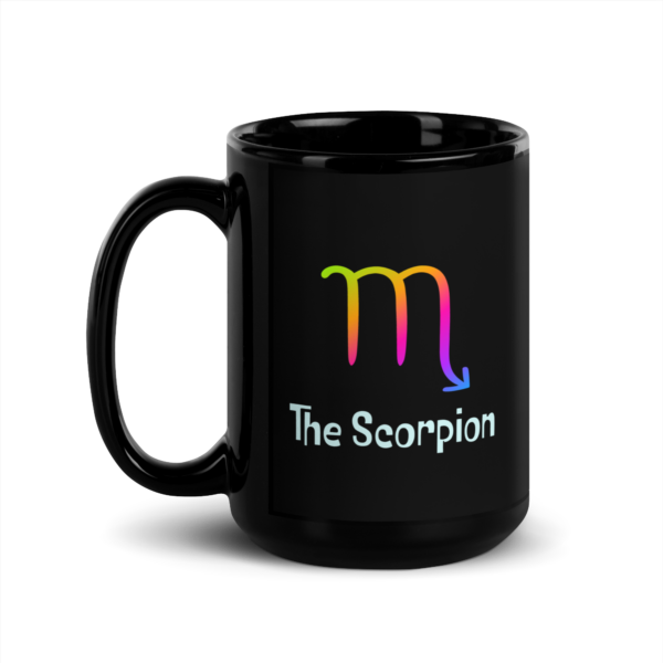 Scorpio Passion Black Glossy Mug - Image 3