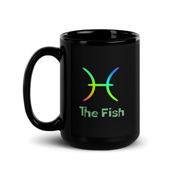 Pisces Compassion Black Glossy Mug - Image 2