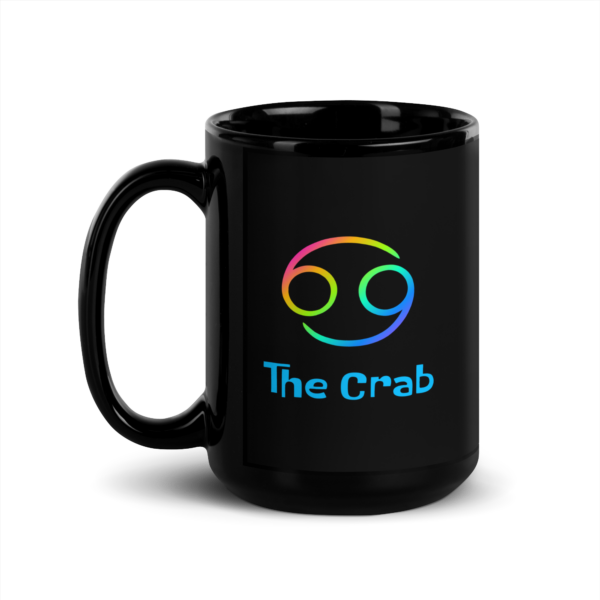 Cancer Intuition Black Glossy Mug - Image 3