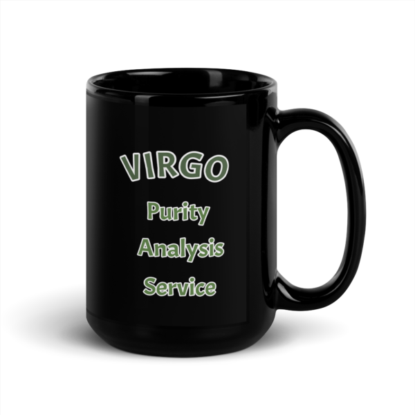 Virgo Purity Black Glossy Mug