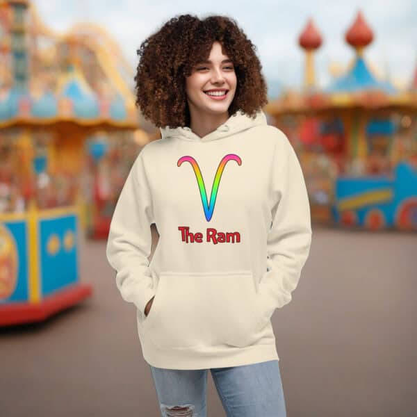 Aries The Ram Unisex Hoodie - Image 4