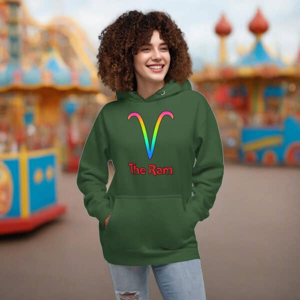 Aries The Ram Unisex Hoodie - Image 3