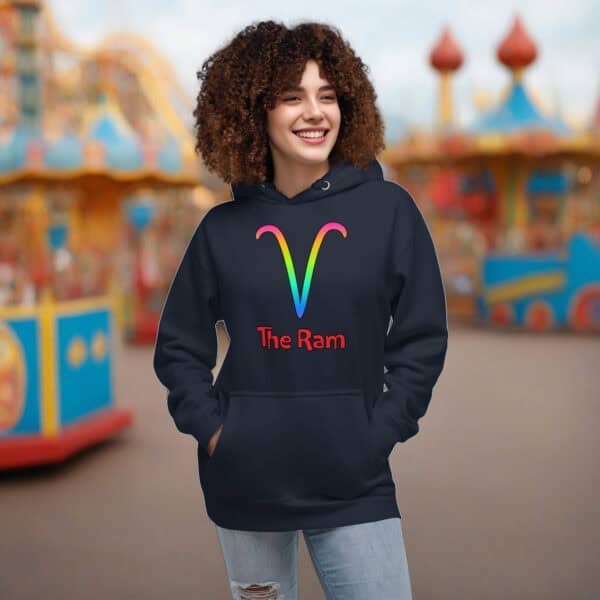 Aries The Ram Unisex Hoodie - Image 2