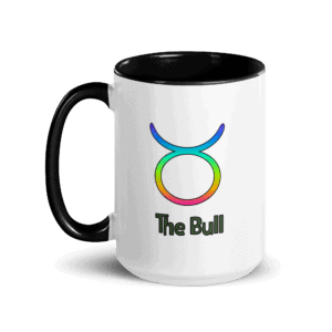 Taurus White Sun Sign Mug