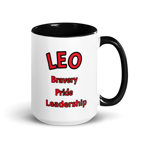 Leo Bravery White Mug - Image 2