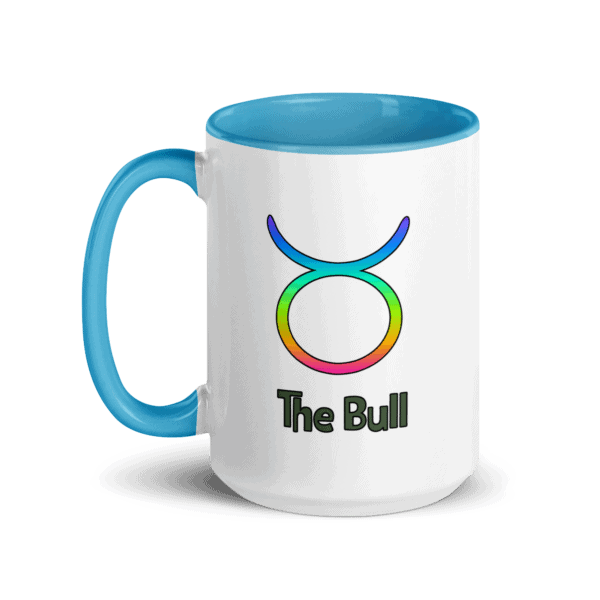 Taurus White Sun Sign Mug - Image 4
