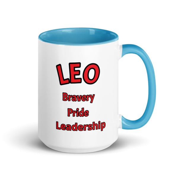 Leo Bravery White Mug - Image 8