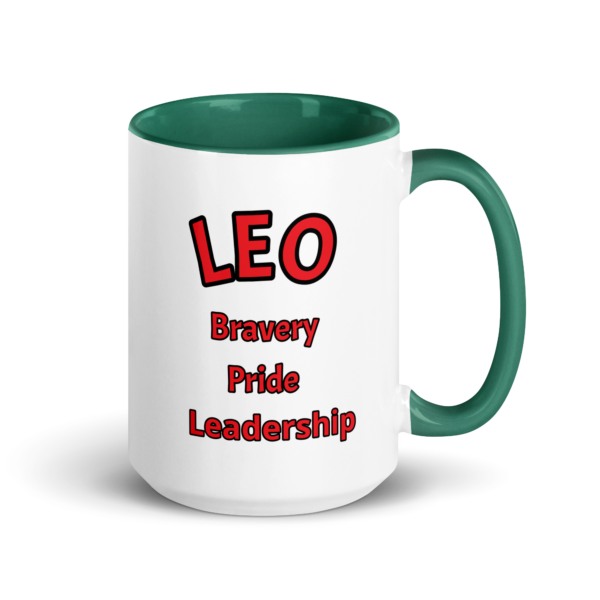 Leo Bravery White Mug - Image 6