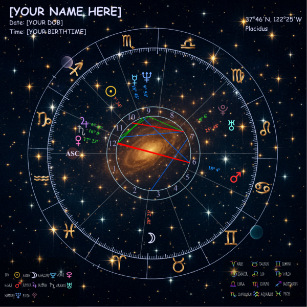 Starry Night Birth Chart - Image 2