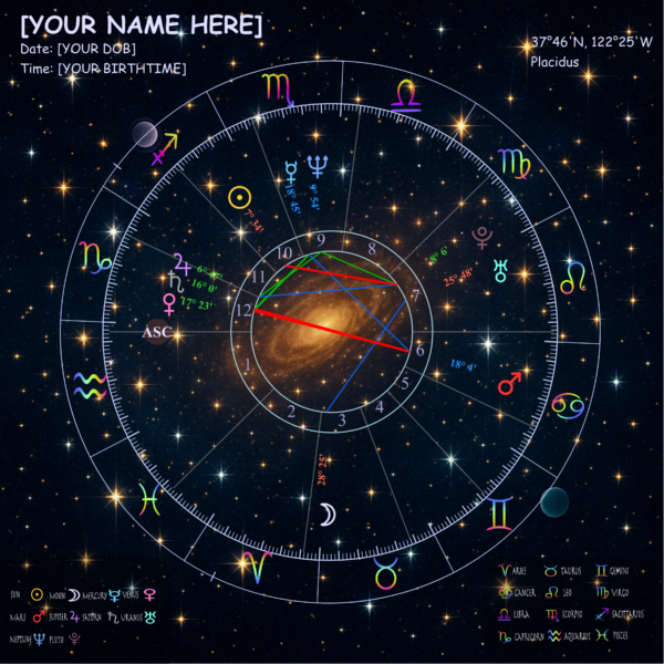 Starry Night Birth Chart