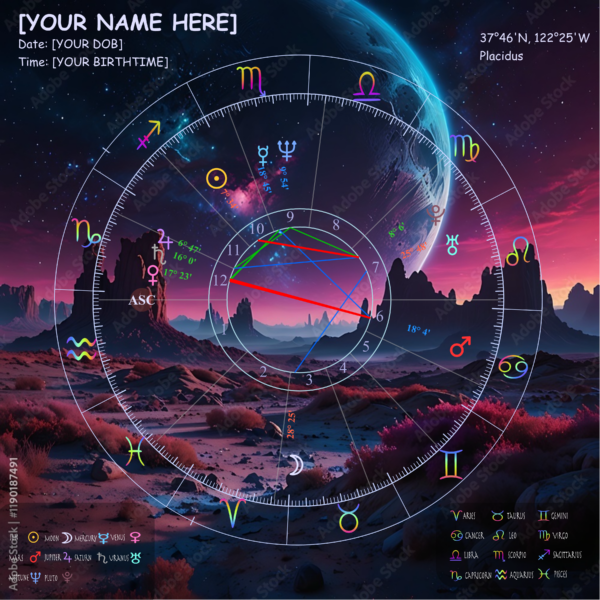 Mars Scape Birth Chart - Image 2